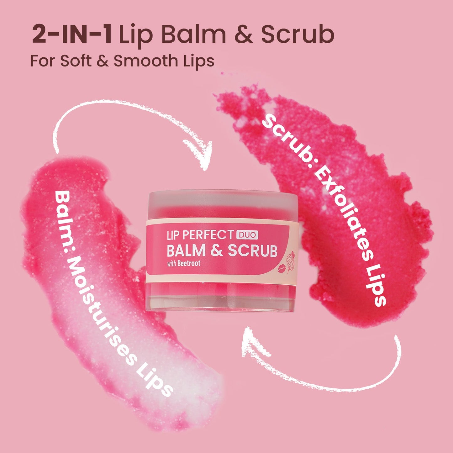 Swiss Beauty Lip Perfect Duo Balm & Scrub with Coffee Extract | 3.5 g + 3.5 g | iBellaa