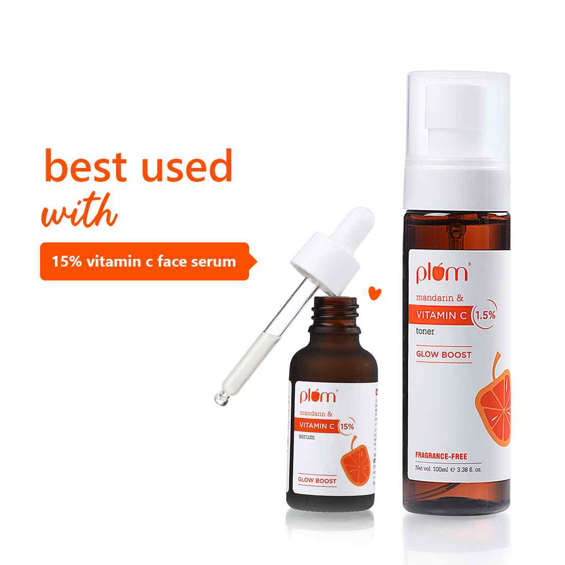 Plum 1.5% Vitamin C Face Toner with Mandarin | 100 ml | iBellaa