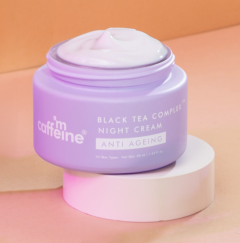 mCaffeine Anti-Ageing Night Cream with Black Tea Complex - 50 ml | iBellaa