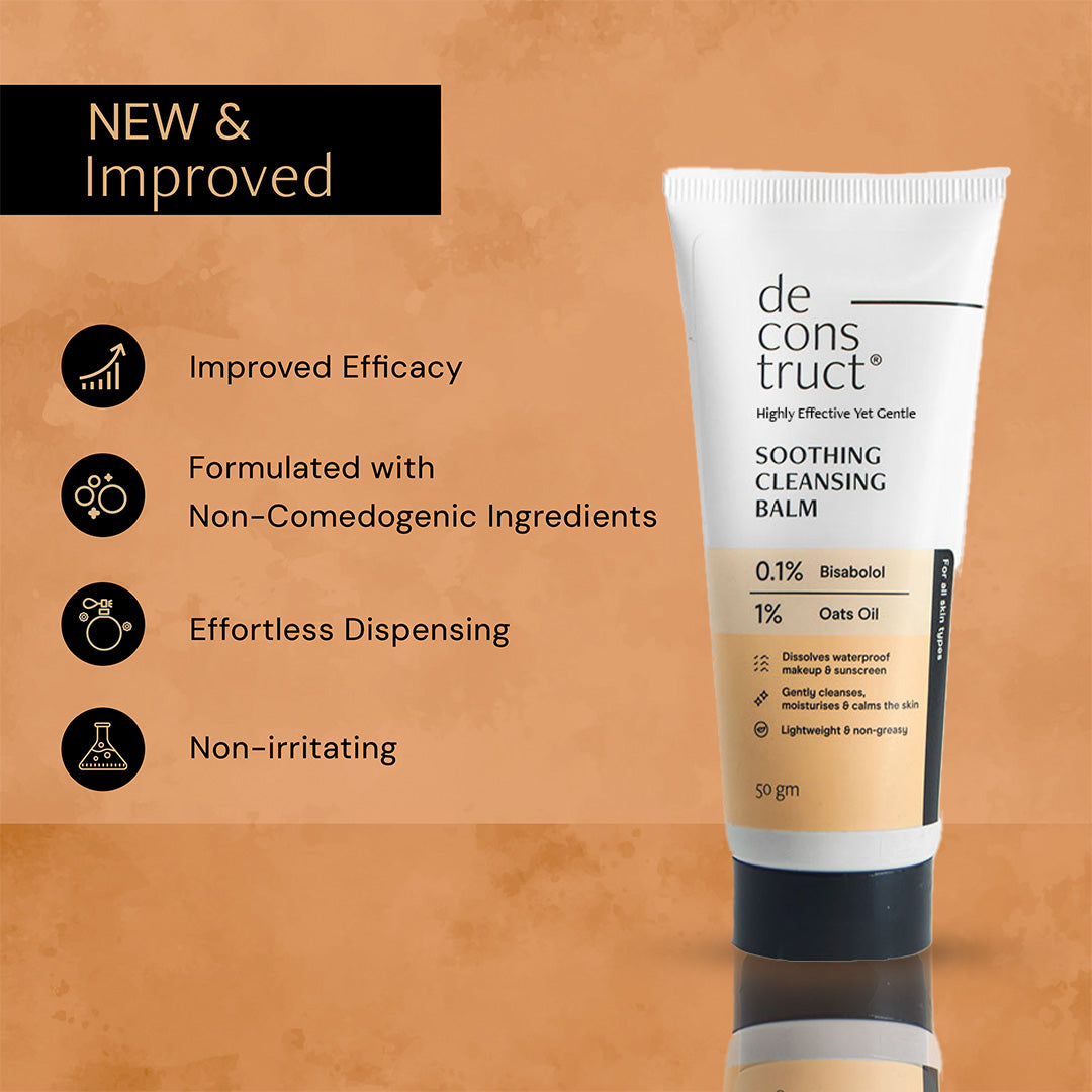 Deconstruct Soothing cleansing balm - 0.1% bisabolol and 1% Avena sativa Oil (oats oil) | 50 g | iBellaa