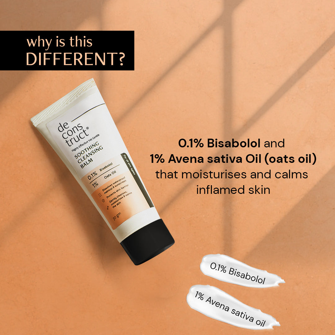 Deconstruct Soothing cleansing balm - 0.1% bisabolol and 1% Avena sativa Oil (oats oil) | 50 g | iBellaa