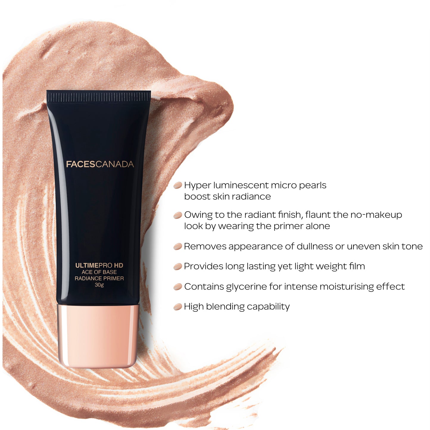 Faces Canada Ultime Pro HD Ace Base Radiance Primer | 30 ml | iBellaa