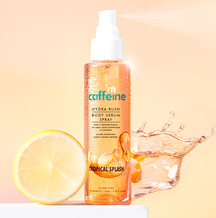 mCaffeine Hydra Rush Body Serum Spray - Tropical Splash 110ml | iBella