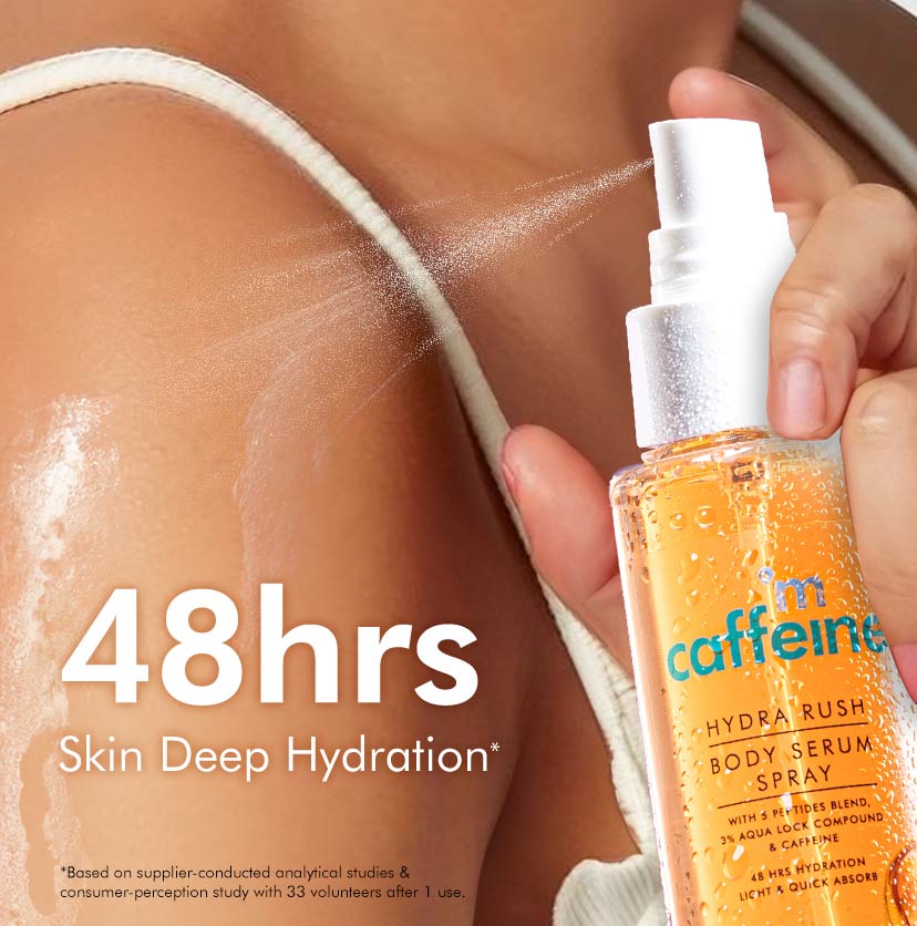 mCaffeine Hydra Rush Body Serum Spray - Tropical Splash 110ml | iBella