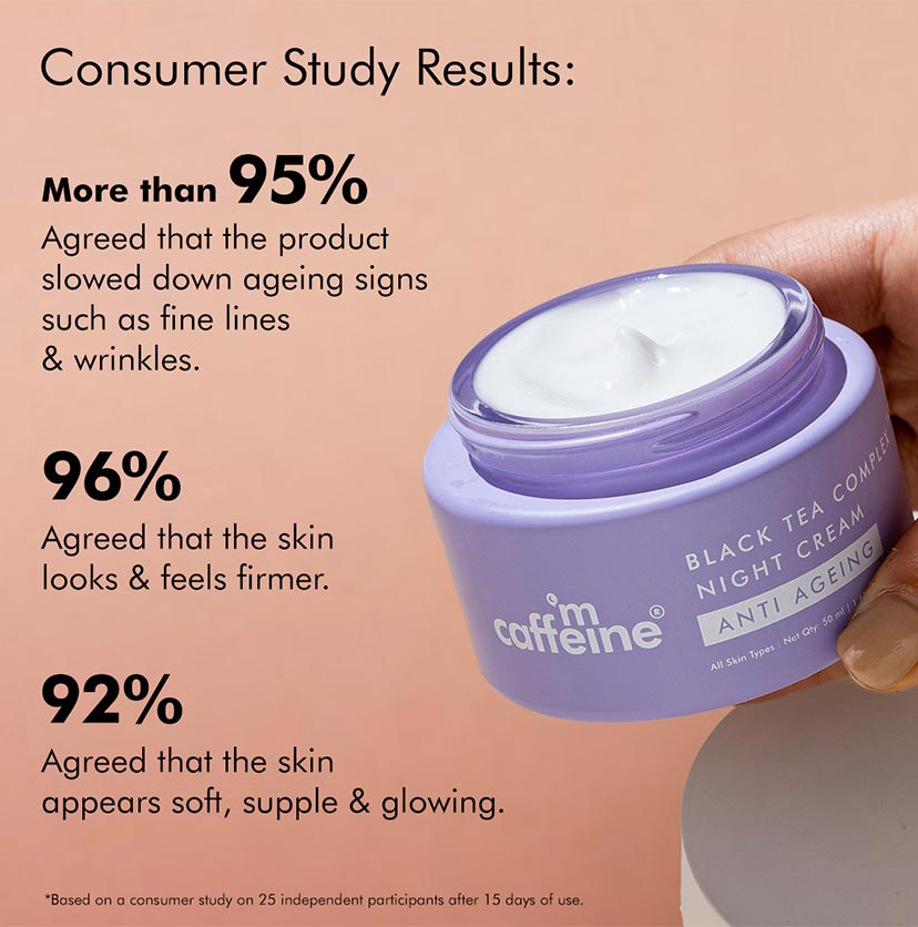 mCaffeine Anti-Ageing Night Cream with Black Tea Complex - 50 ml | iBellaa