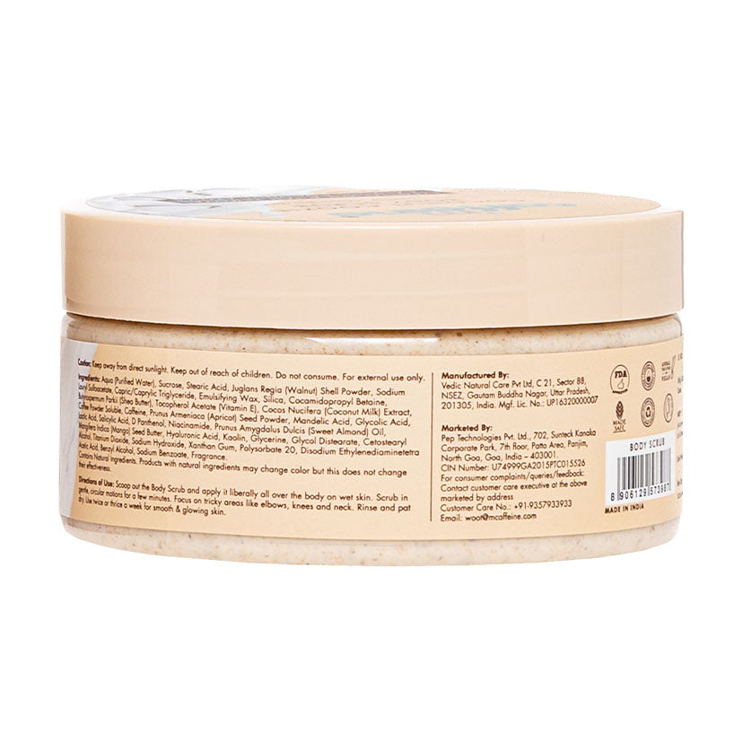 mCaffeine Coconut Cookie Body Scrub - 175g | iBellaa