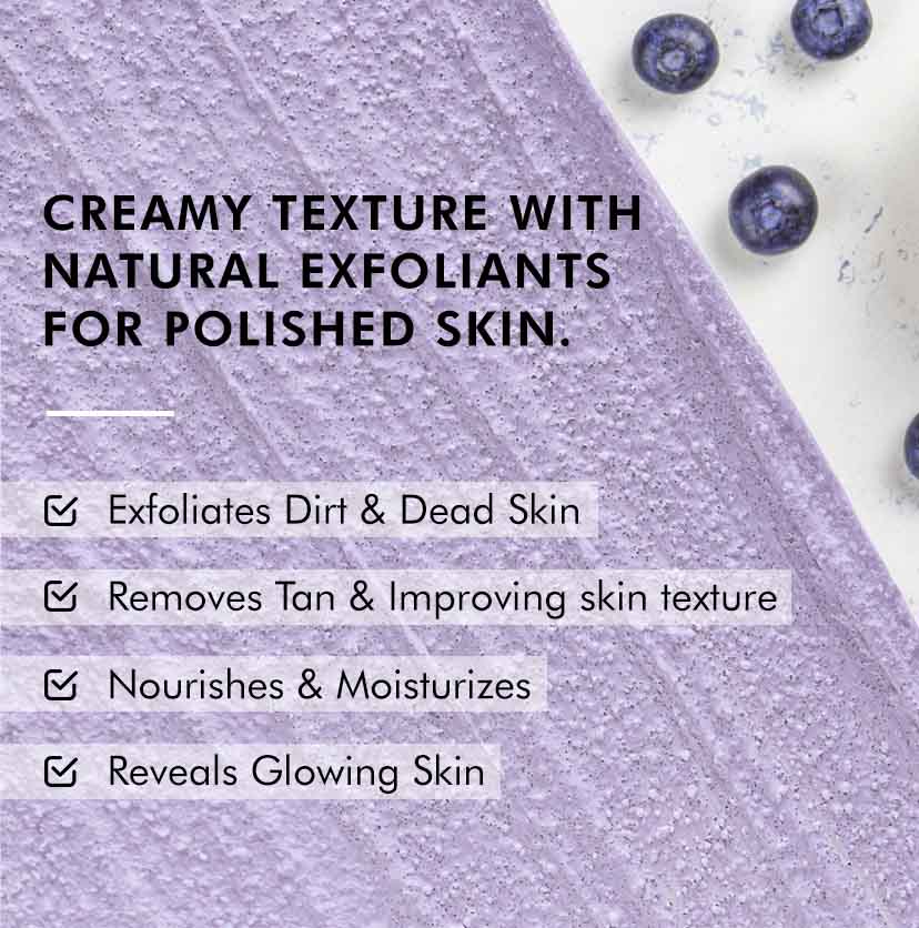 mCaffeine Blueberry Breeze Body Scrub - 175g | iBellaa