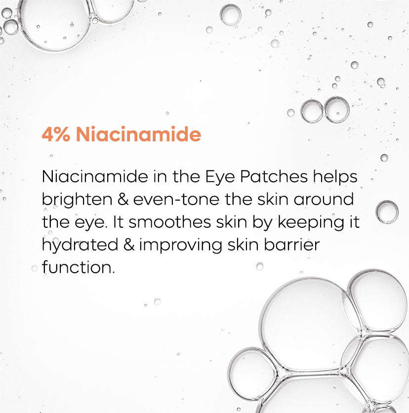 Mcaffeine Hydrogel Under Eye Patches - 4% Niacinamide & Kombucha Tea - 15 Pairs | iBellaa