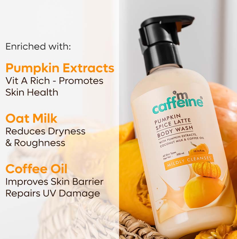 mCaffeine Pumpkin Spice Latte Body Wash 300 ml | iBellaa