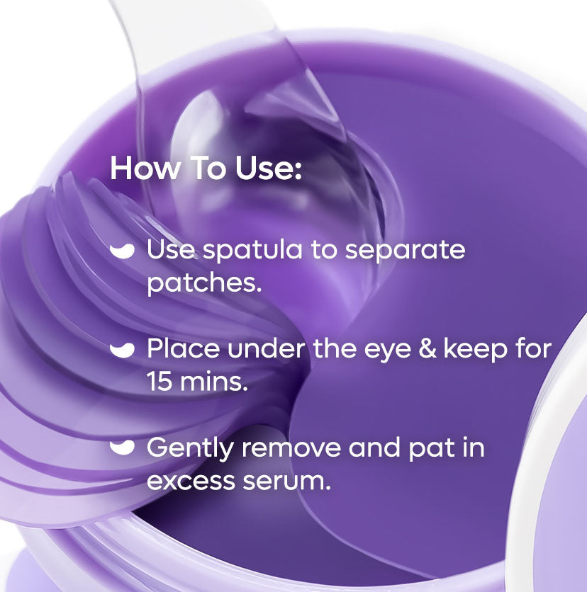 mCaffeine Black Tea Complex™ Hydrogel Under Eye Patches | 15 Pairs | iBellaa