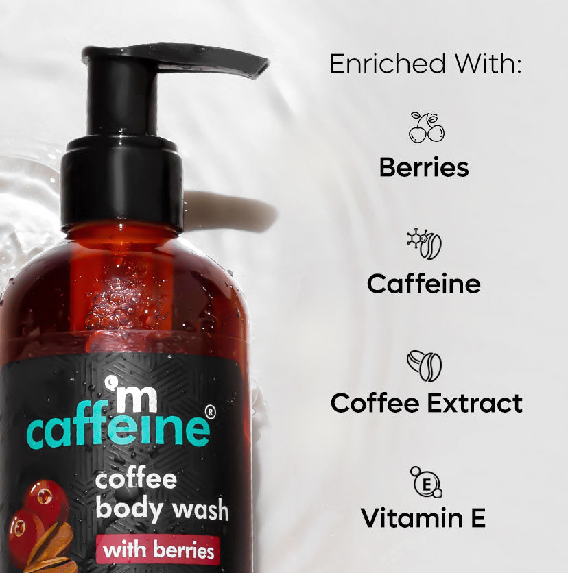 mCaffeine Coffee Body Wash with Berries - 200ml | iBellaa