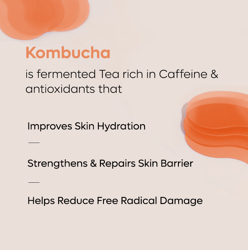 Mcaffeine Hydrogel Under Eye Patches - 4% Niacinamide & Kombucha Tea - 15 Pairs | iBellaa