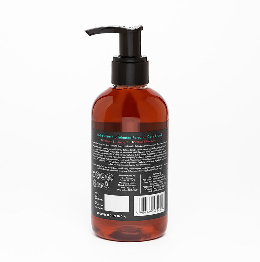 mCaffeine Coffee Body Wash with Berries - 200ml | iBellaa