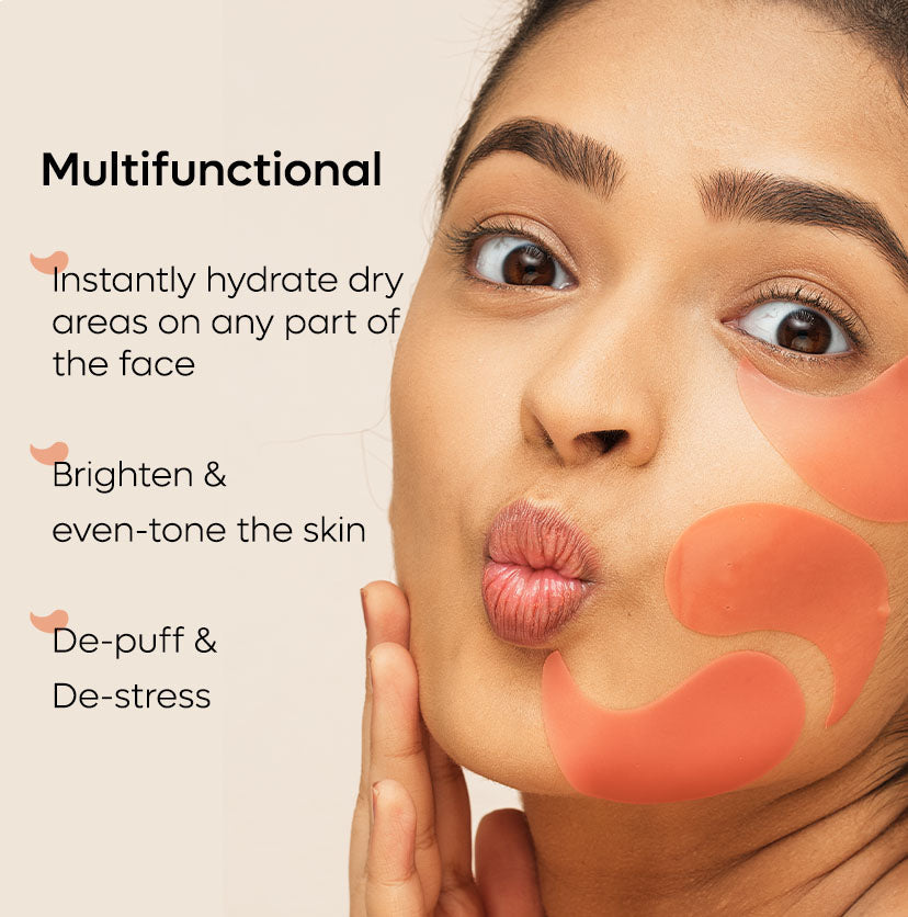 Mcaffeine Hydrogel Under Eye Patches - 4% Niacinamide & Kombucha Tea - 15 Pairs | iBellaa