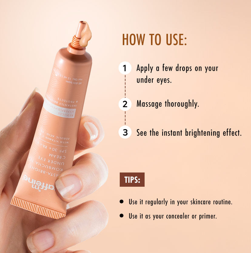 mcaffeine Brightening & Color Corrector Tinted Eye Cream - Orange 15ml | iBellaa