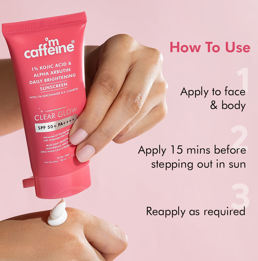 mCaffeine Brightening Sunscreen SPF 50 PA++++ | 50 ml | iBellaa