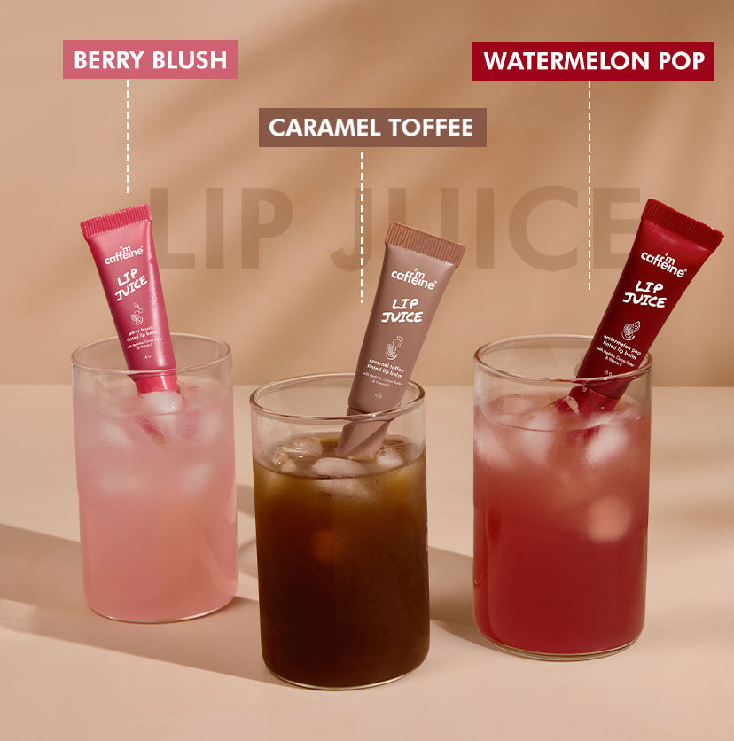 mCaffeine Lip Juice Tinted Lip Balm - Berry Blush - 10g | iBellaa