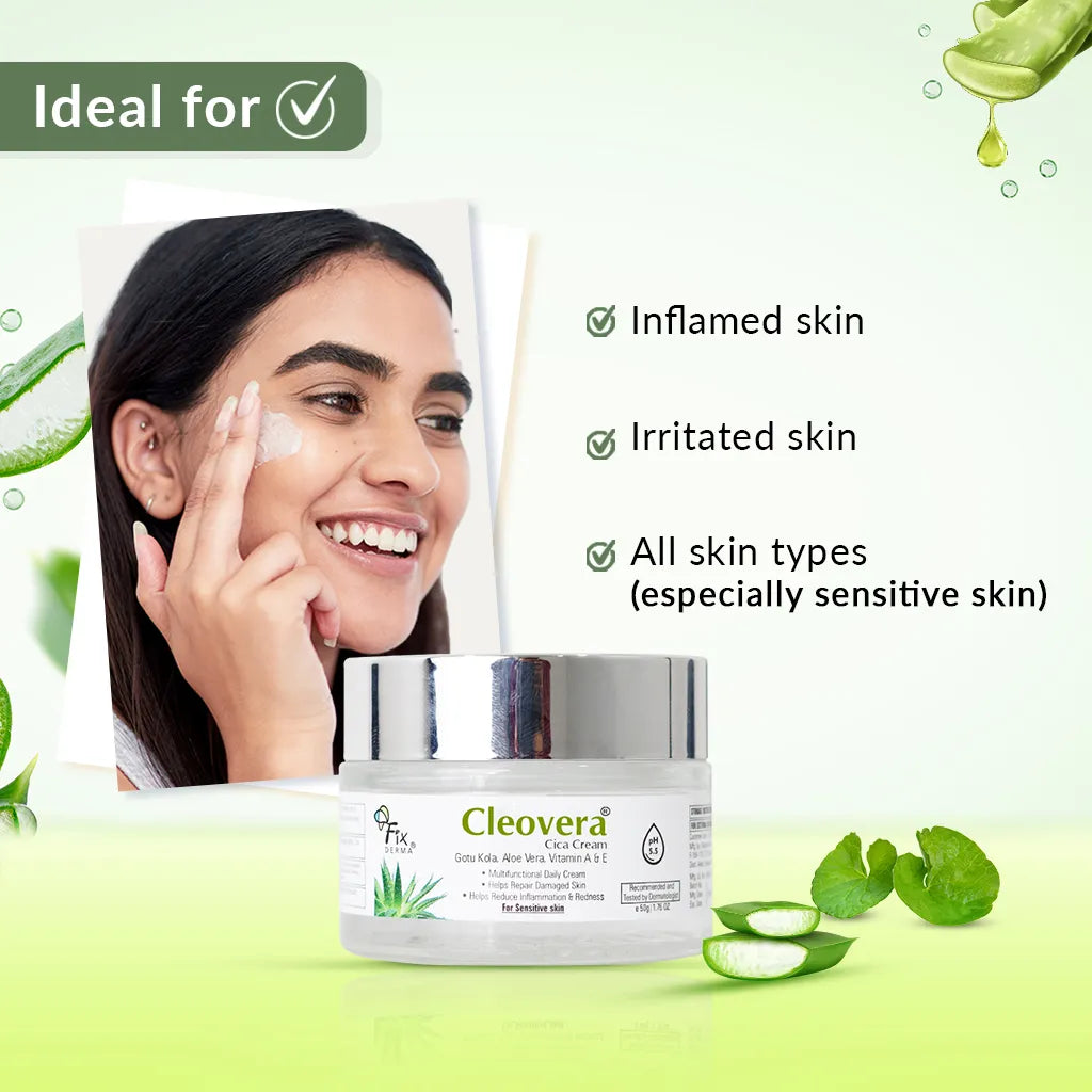 Fixderma Cleovera Cica Cream | 50 g | iBellaa