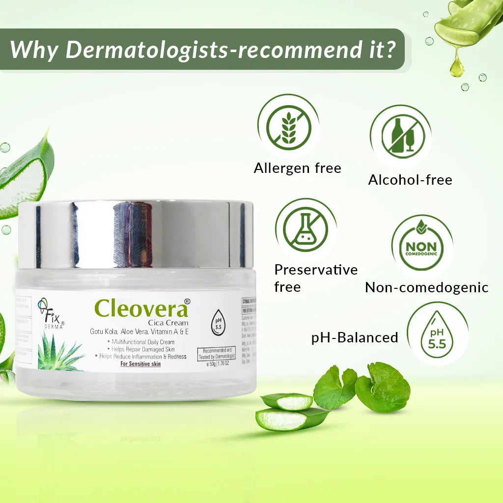 Fixderma Cleovera Cica Cream | 50 g | iBellaa