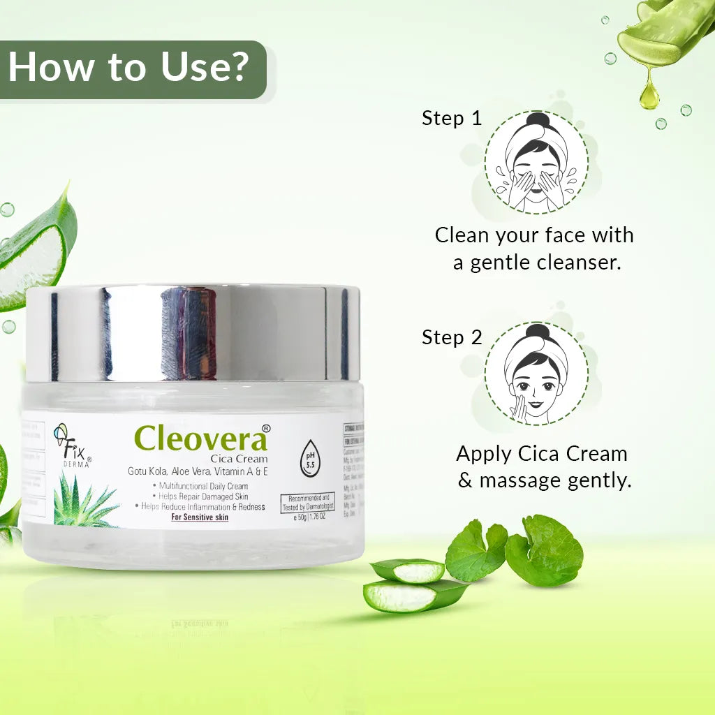 Fixderma Cleovera Cica Cream | 50 g | iBellaa