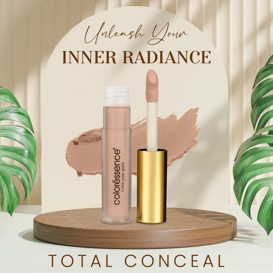 Coloressence Total Conceal Max Coverage Liquid Concealer - Lightweight & Long Lasting | 3.5 ml | iBellaa
