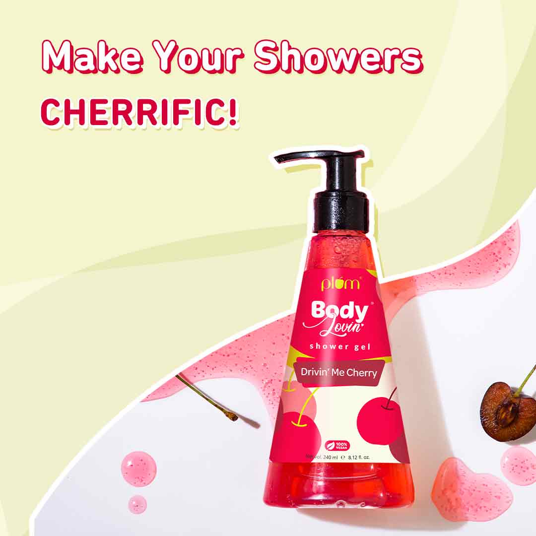 Plum Drivin' Me Cherry Shower Gel by Plum BodyLovin' | 240 ml | iBellaa