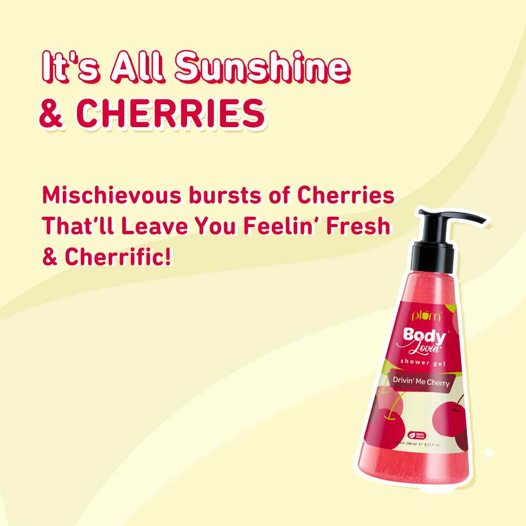 Plum Drivin' Me Cherry Shower Gel by Plum BodyLovin' | 240 ml | iBellaa