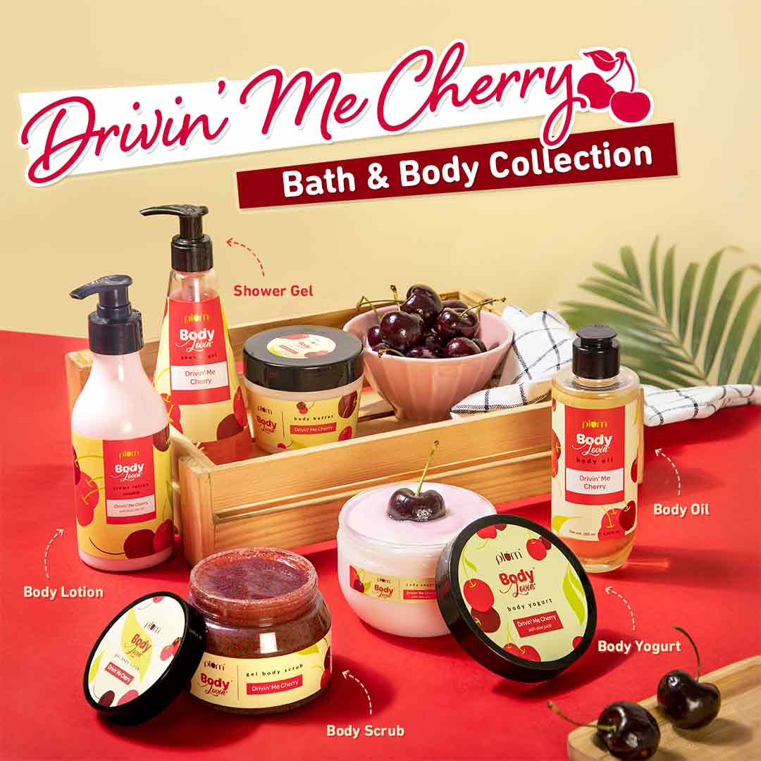 Plum Drivin' Me Cherry Shower Gel by Plum BodyLovin' | 240 ml | iBellaa