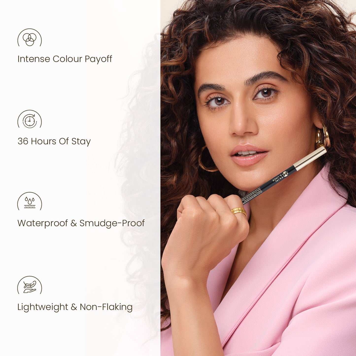 Swiss Beauty Bold & Black Kajal | 1.2 g | iBellaa