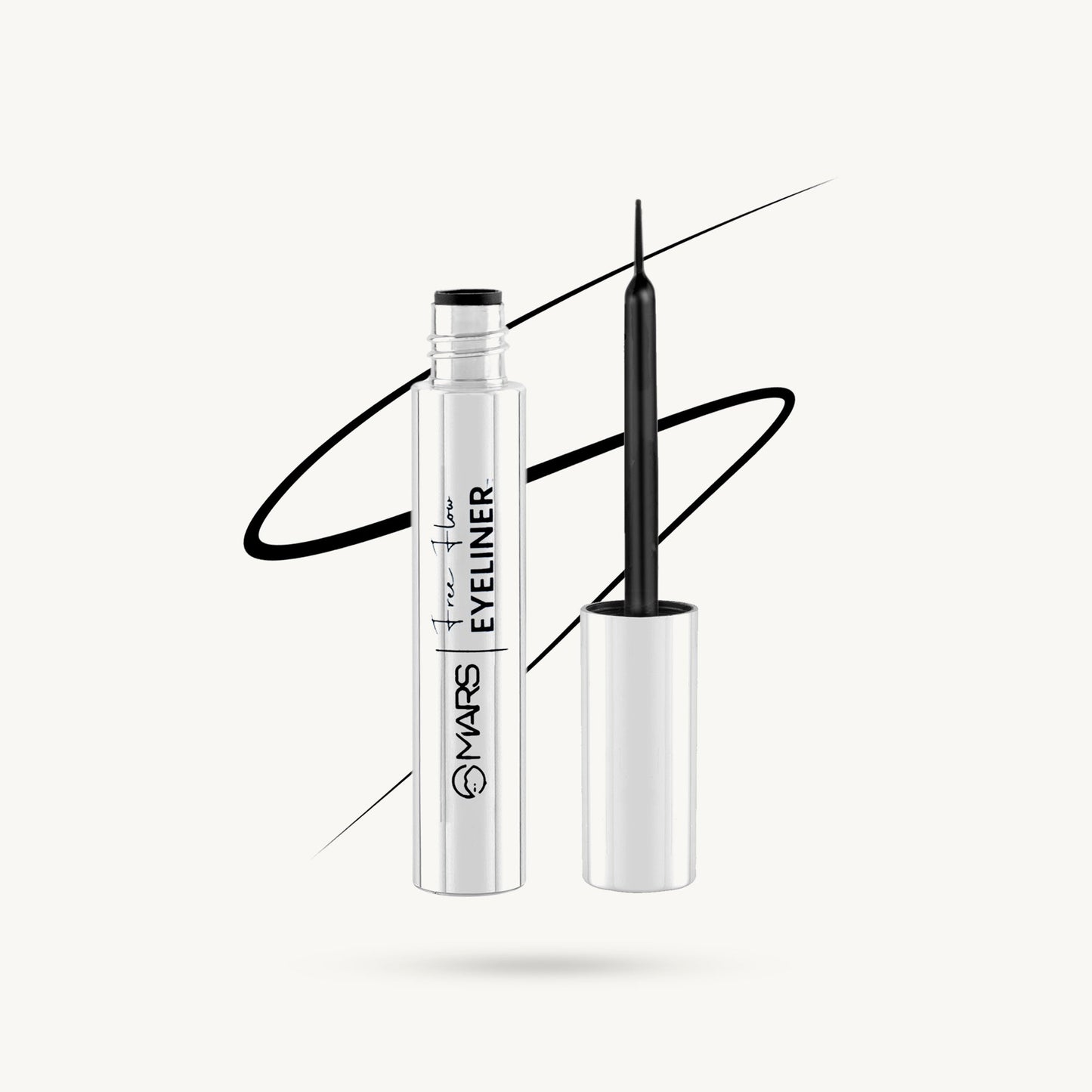 MARS Black Liquid Eyeliner | Free Flow Eyeliner | 6 ml | iBellaa
