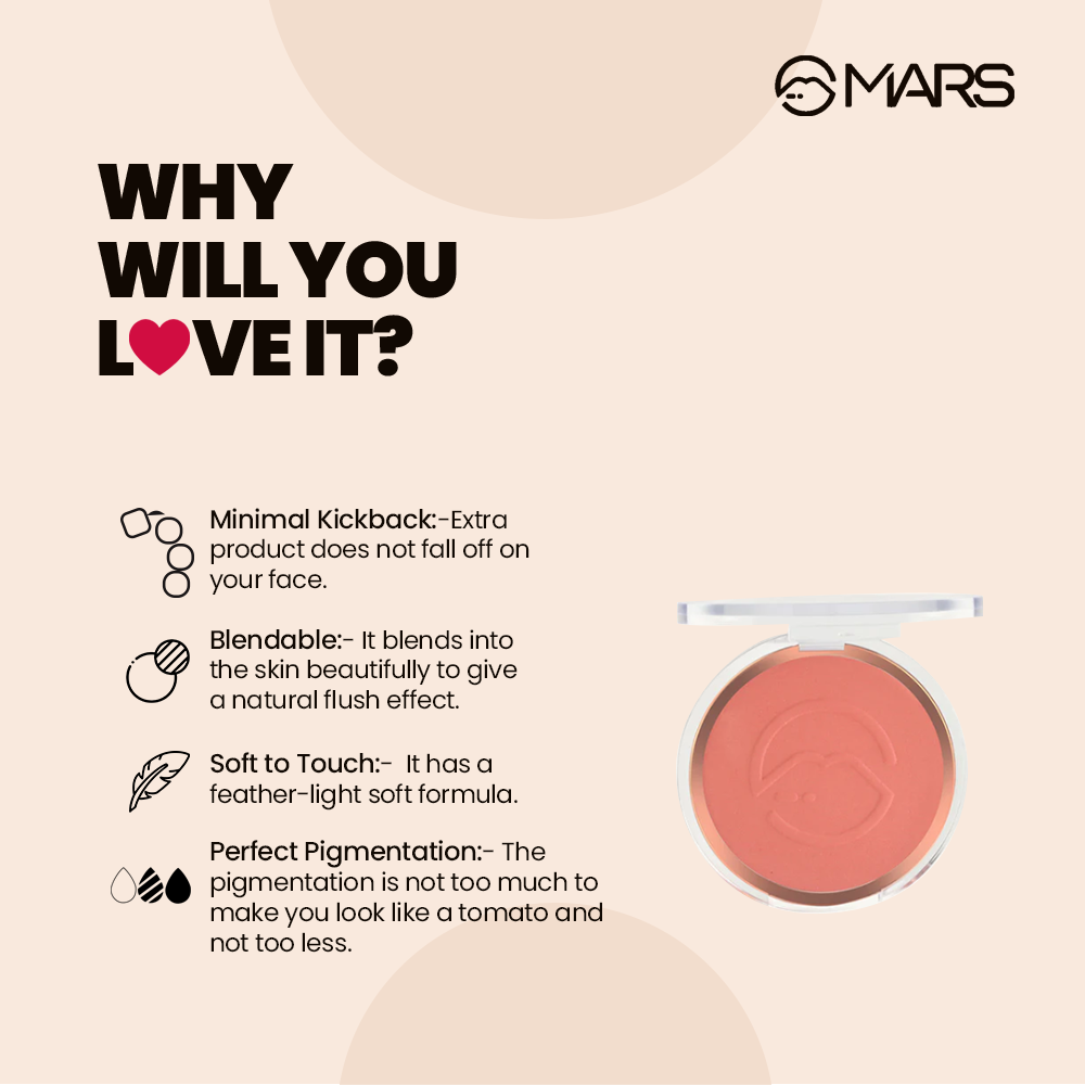 MARS Face Blusher | Flush of Love | 8 g | iBellaa