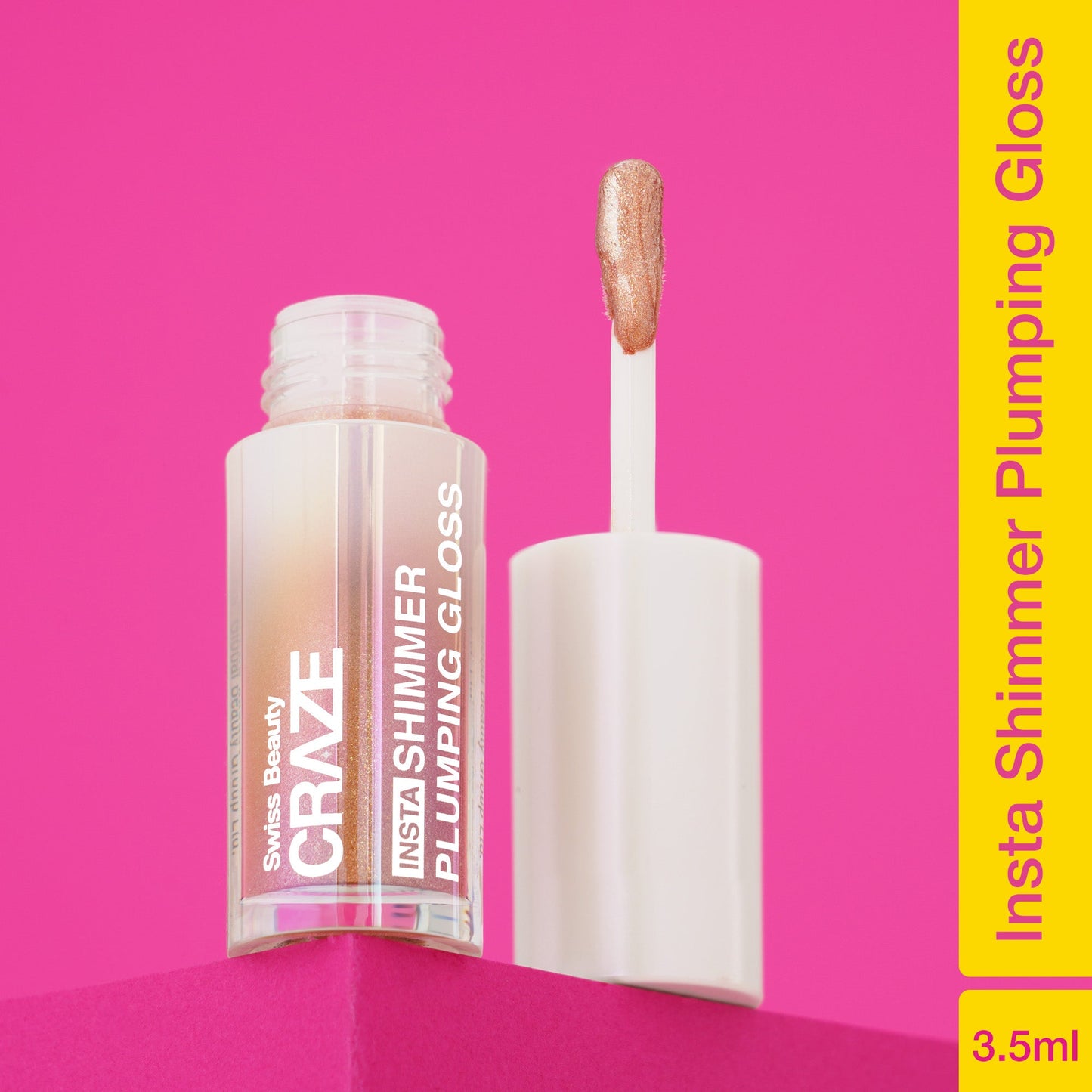 Swiss Beauty CRAZE Insta Shimmer Plumping Gloss | 3.5 ml | iBellaa