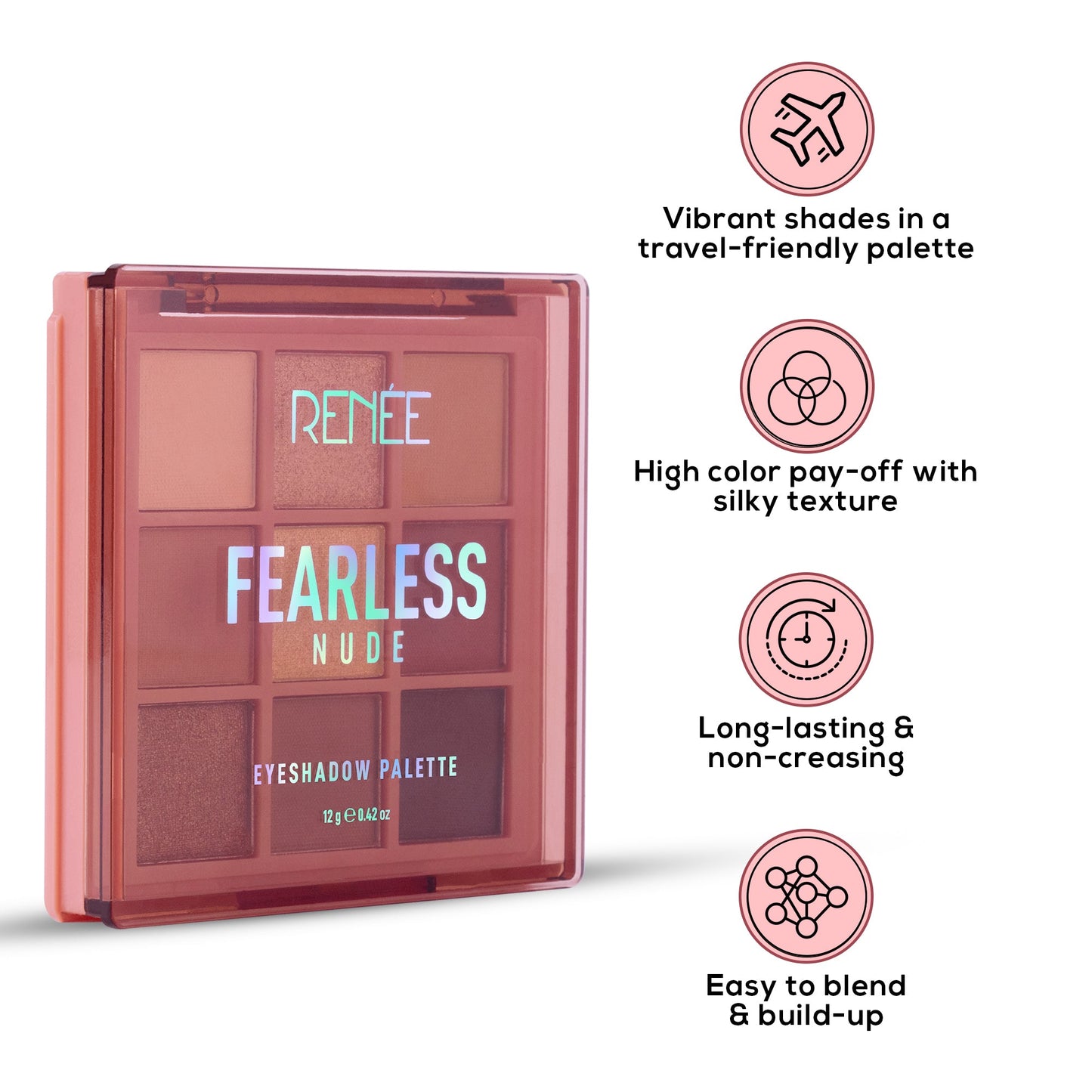 RENEE Fearless Eyeshadow Palette 12gm | iBellaa