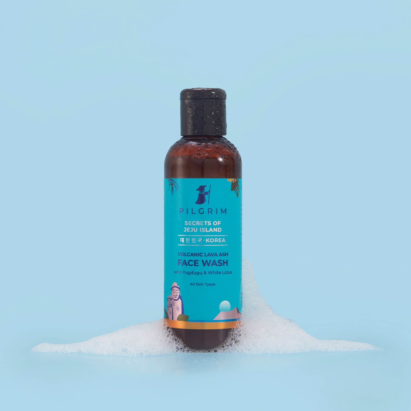 Pilgrim Volcanic Lava Ash Face Wash with Yugdugu & White Lotus | 100 ml | iBellaa
