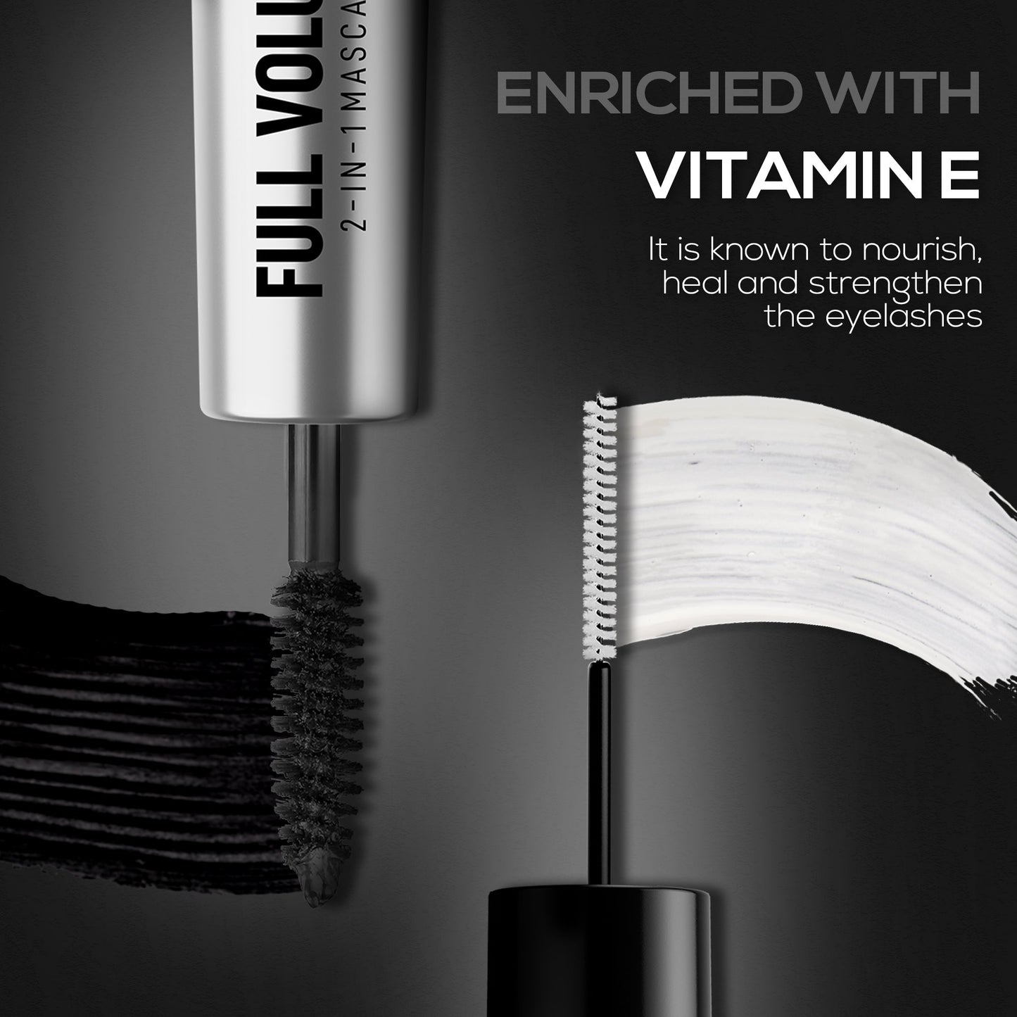 RENEE Full Volume 2-in-1 Mascara with Primer, 10ml | iBellaa