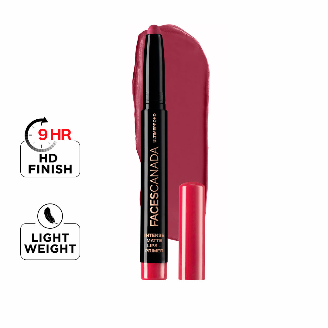 Faces Canada Ultime Pro HD Intense Matte Lips + Primer | 1.4 g | iBellaa