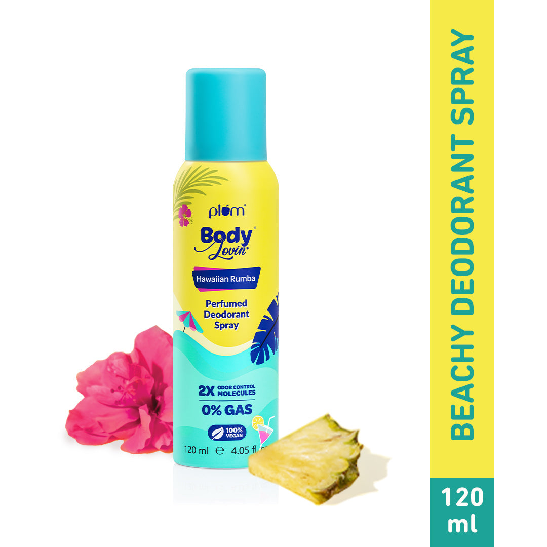 Plum BodyLovin' Hawaiian Rumba Perfumed Deodorant Spray | 120 ml | iBellaa