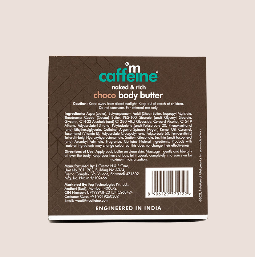 mCaffeine Choco Body Butter - 250g | iBellaa