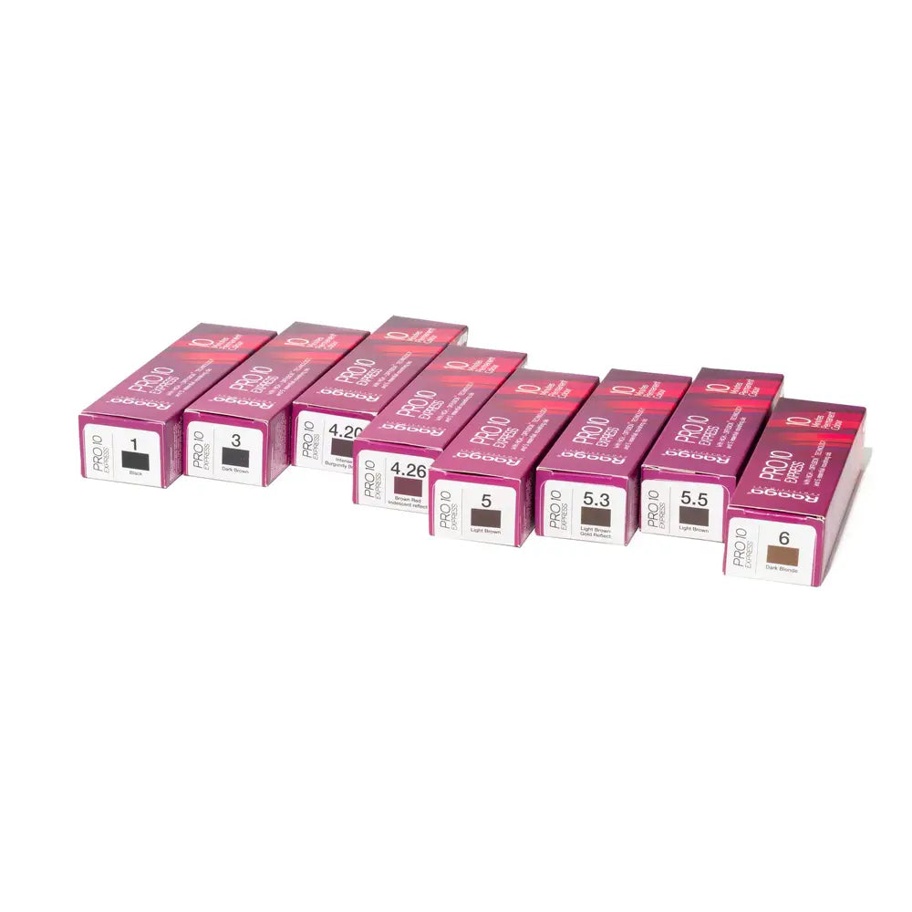 Raaga Professional Pro 10 Express Colour | 10 Minutes Permanent Hair Colour (Intense Burgundy Brown 4.20) 90 g | iBellaa