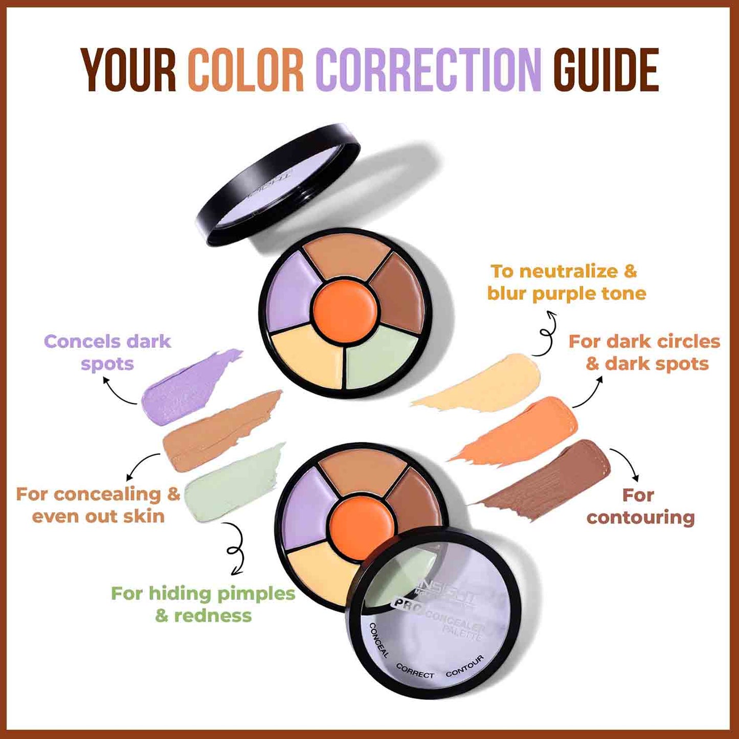 Insight Cosmetics Pro Concealer Palette | 15 g | iBellaa