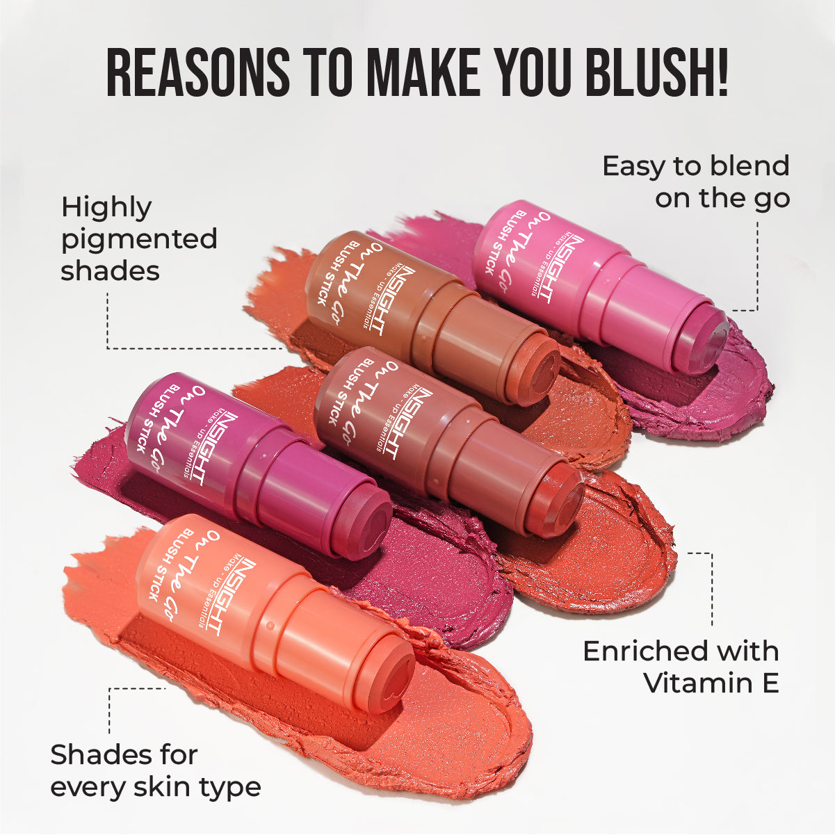 Insight Cosmetics On The Go Blush Stick | 6.5 g | iBellaa