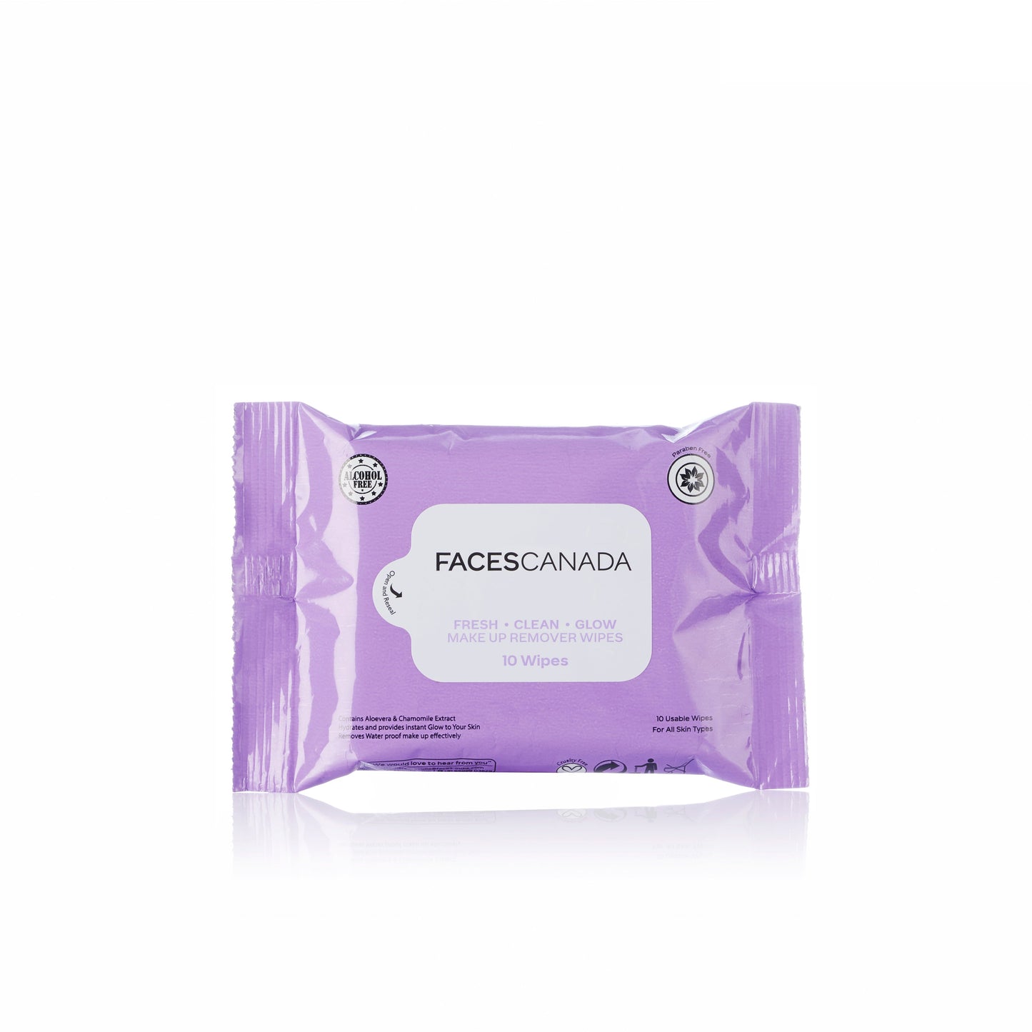 Faces Canada Fresh Clean Glow Makeup Remover Wipes | iBellaa