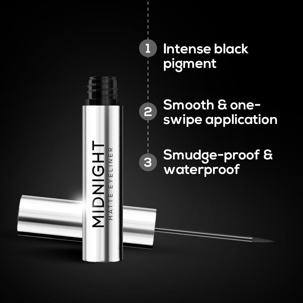 RENEE Midnight Matte Eyeliner, 2.5 Ml | iBellaa
