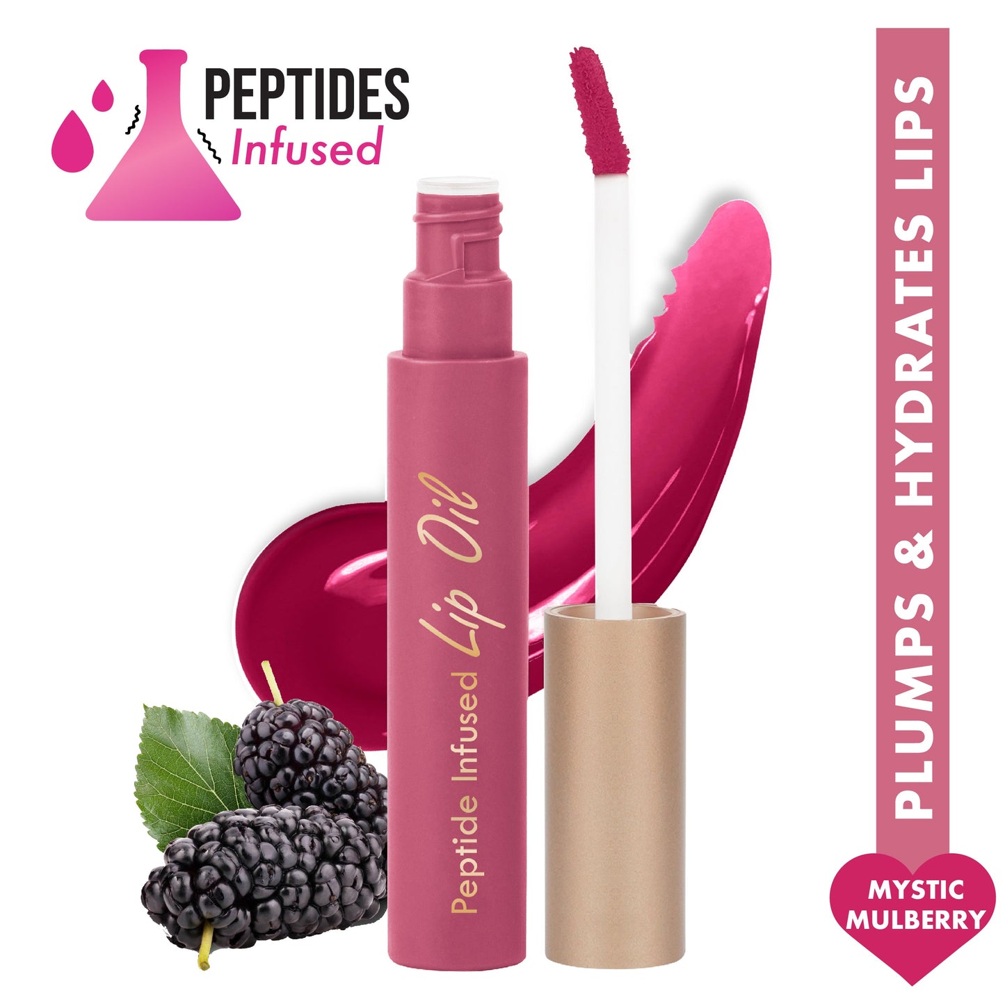 Insight Cosmetics Peptide Infused Lip Oil | 4.5 g | iBellaa