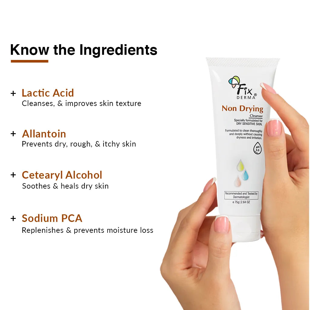 Fixderma Non-Drying Cleanser - Face wash for Dry Skin | iBellaa