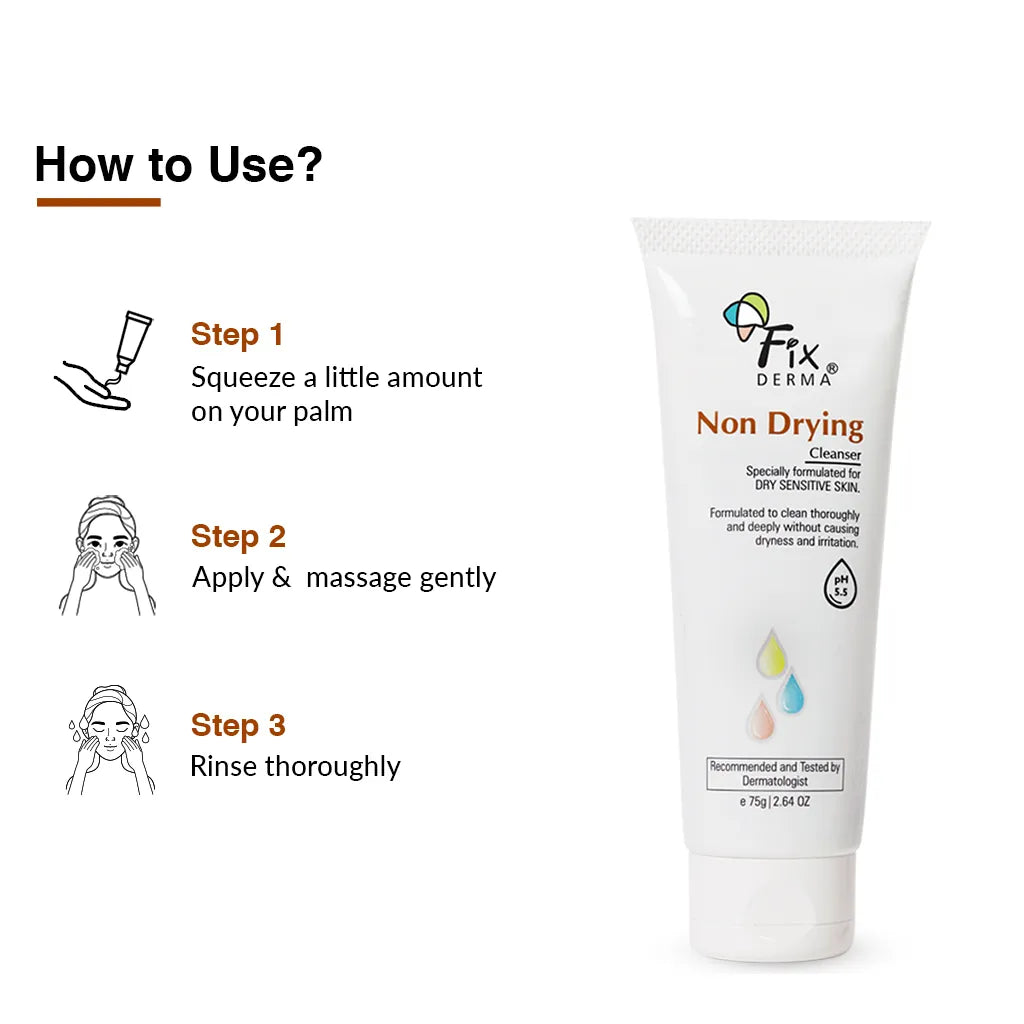 Fixderma Non-Drying Cleanser - Face wash for Dry Skin | iBellaa