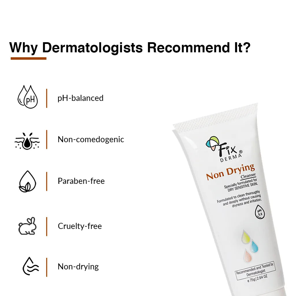 Fixderma Non-Drying Cleanser - Face wash for Dry Skin | iBellaa
