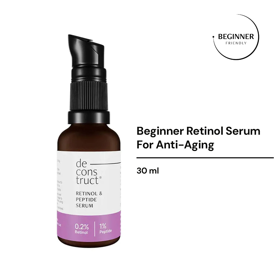 Deconstruct Retinol & Peptide Serum - 0.2% Retinol + 1% Peptide | 30 ml | iBellaa