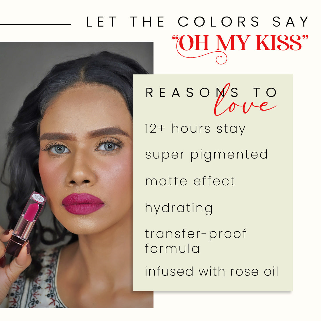 Coloressence OMK Non Transfer Liquid Lip Color | 6 ml | iBellaa