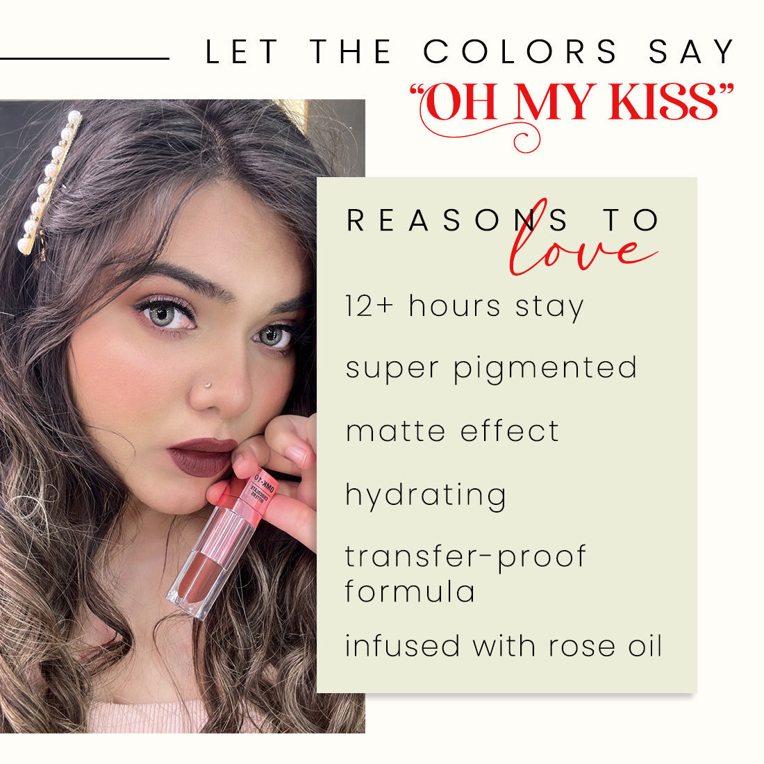 Coloressence OMK Non Transfer Liquid Lip Color | 6 ml | iBellaa
